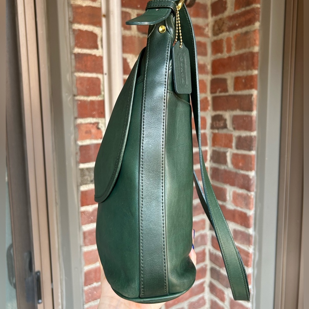 Vintage coach Whitney bag style 4115 bottle green leather retro y2k 90s summer - Picture 3 of 13